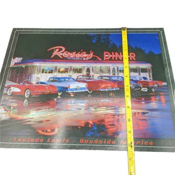 Rosies Diner Roadside America Classic Cars Drive In Metal Tin Sign 16x12.5 - Picture 2 of 7